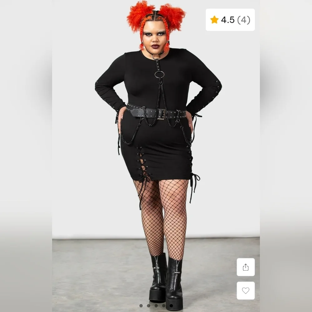 Killstar 'Rory' Bodycon Dress - Picture 3 of 8